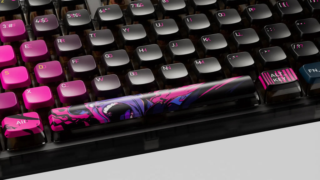 QwertyKey80 War – vezeték nélküli mechanikus gamer billentyűzet kijelzővel, hot-swap, Full RGB, QMK/VIA, gasket mount