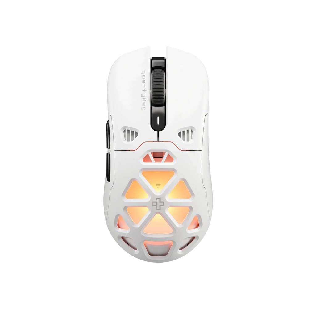 QwertyKey QKM1 vezeték nélküli Bluetooth egér töltődokkal, fehér
