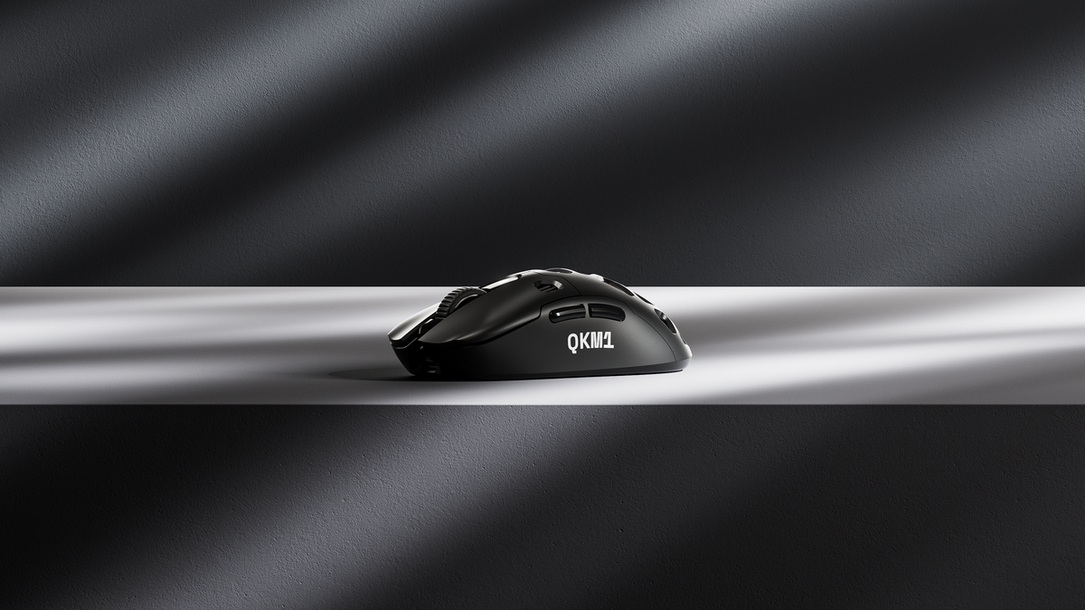 QwertyKey QKM1 vezeték nélküli Bluetooth egér töltődokkal, fekete