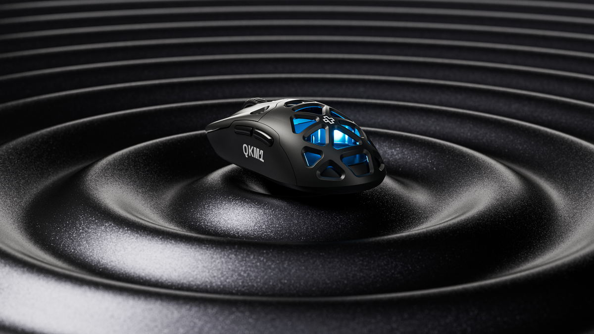 QwertyKey QKM1 vezeték nélküli Bluetooth egér töltődokkal, fekete