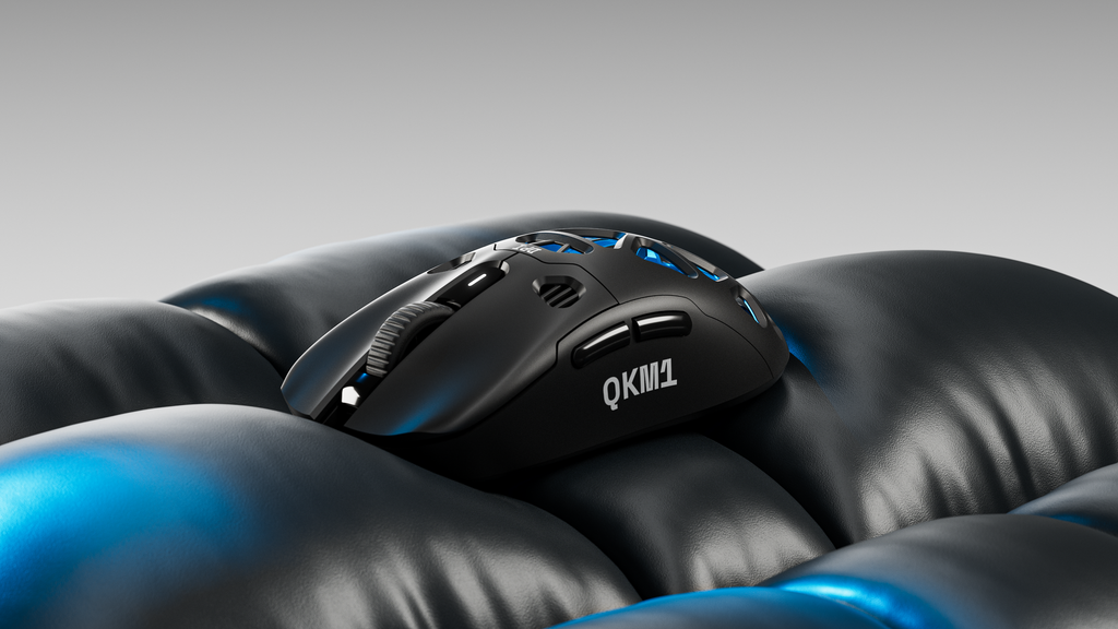QwertyKey QKM1 vezeték nélküli Bluetooth egér töltődokkal, fekete