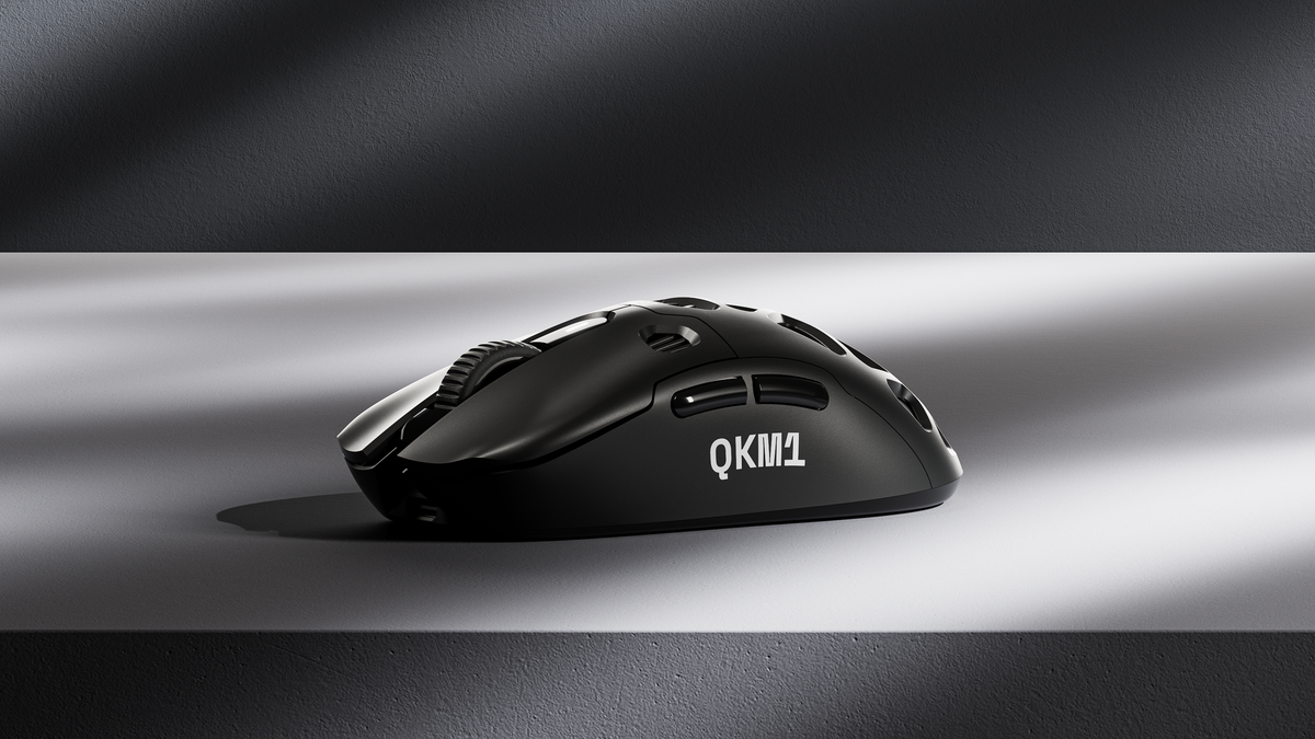 QwertyKey QKM1 vezeték nélküli Bluetooth egér töltődokkal, fekete