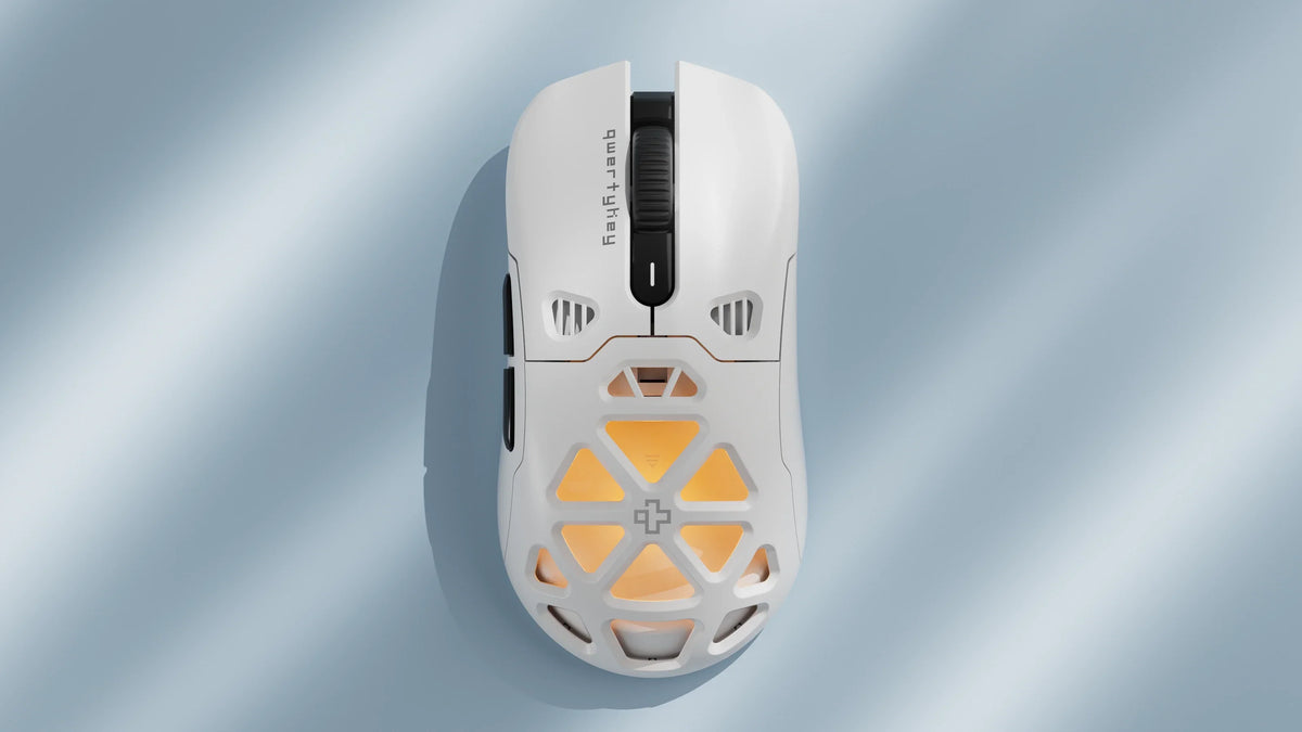 QwertyKey QKM1 vezeték nélküli Bluetooth egér töltődokkal, fehér