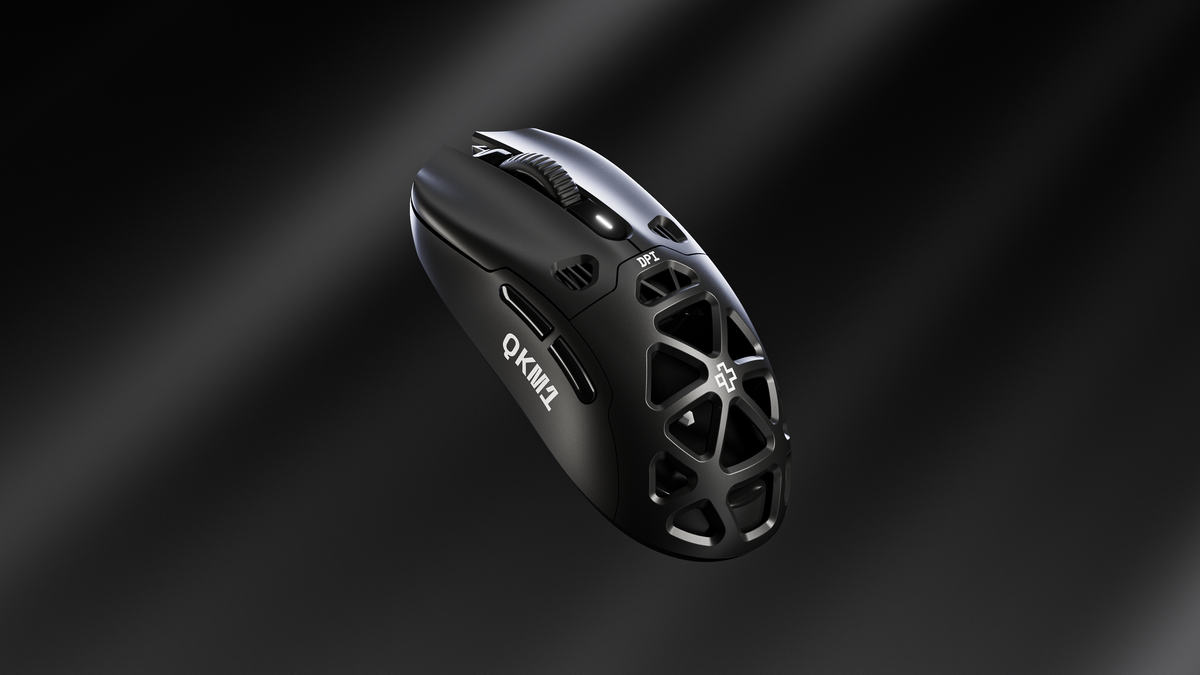 QwertyKey QKM1 vezeték nélküli Bluetooth egér töltődokkal, fekete