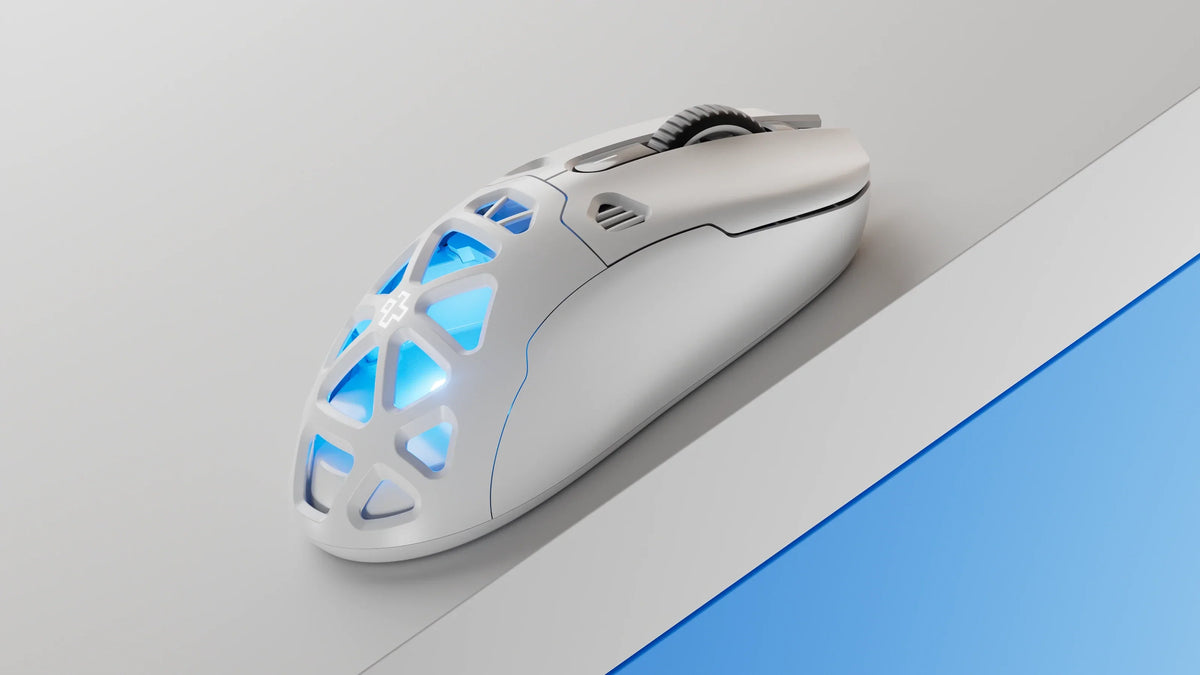 QwertyKey QKM1 vezeték nélküli Bluetooth egér töltődokkal, fehér