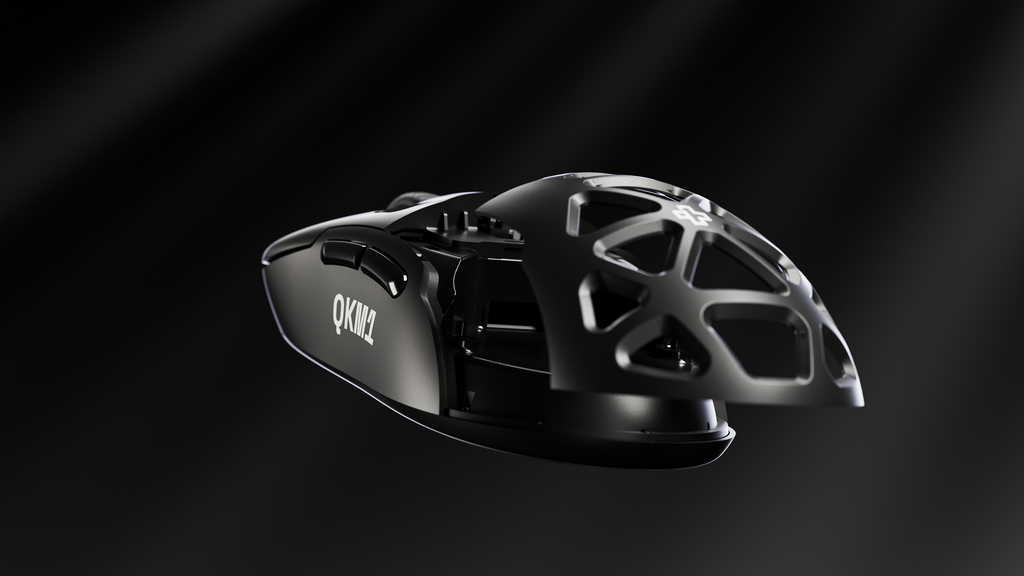 QwertyKey QKM1 vezeték nélküli Bluetooth egér töltődokkal, fekete