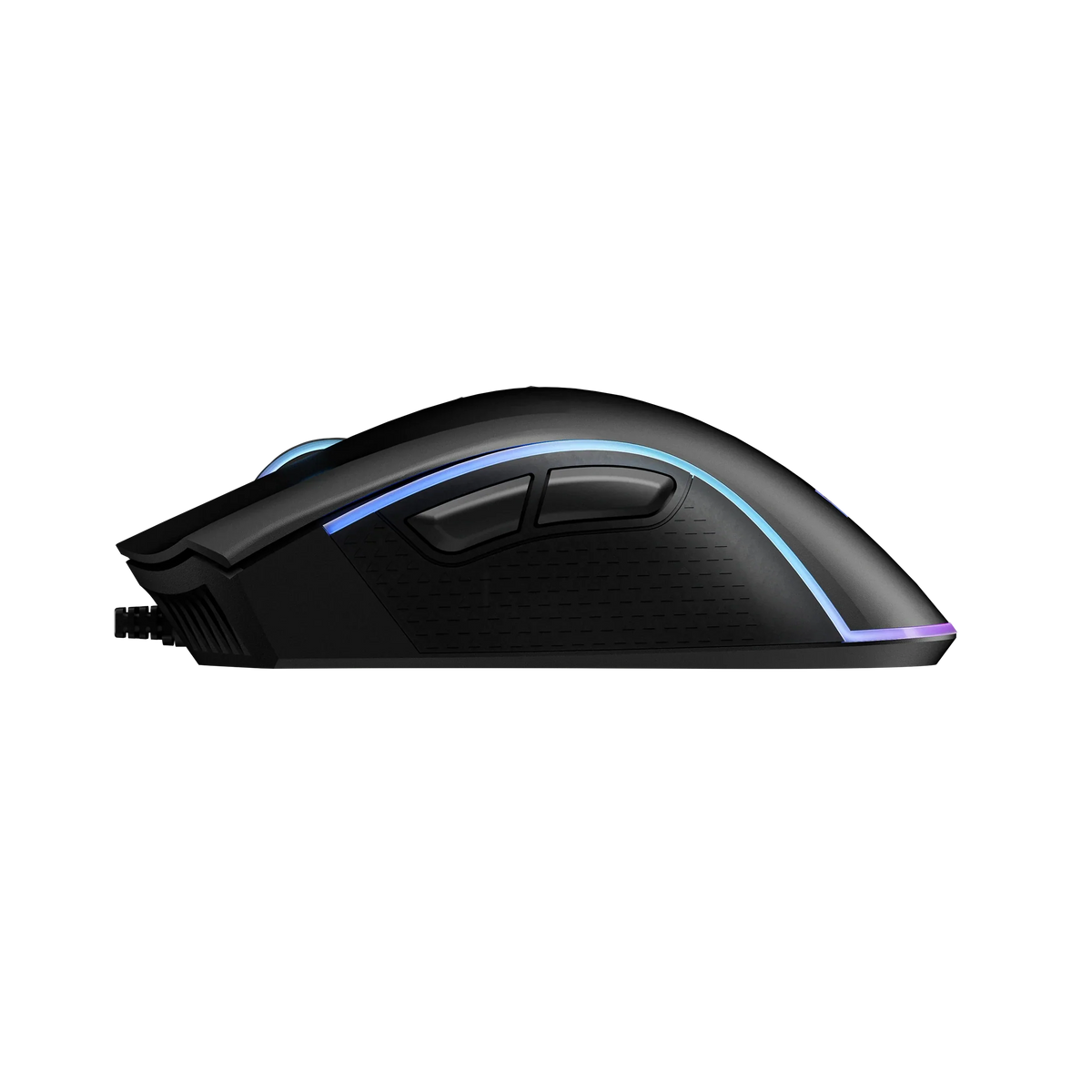 QwertyKey Forge Black RGB gamer egér, 12 000 DPI, szoftverrel