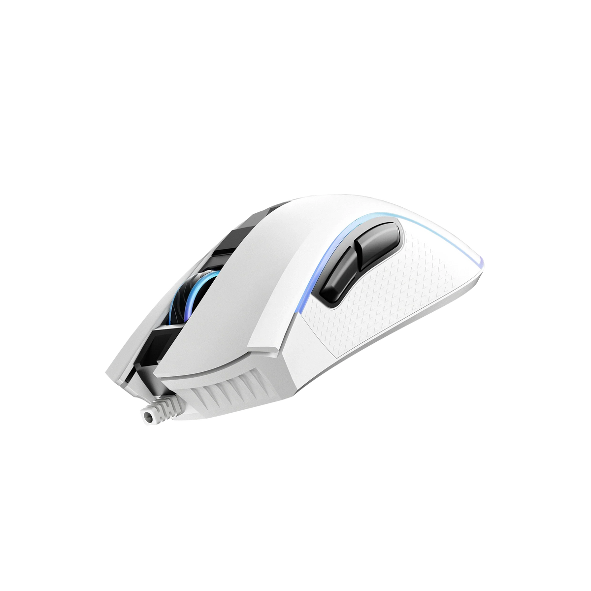 QwertyKey Forge White RGB gamer egér, 12 000 DPI, szoftverrel