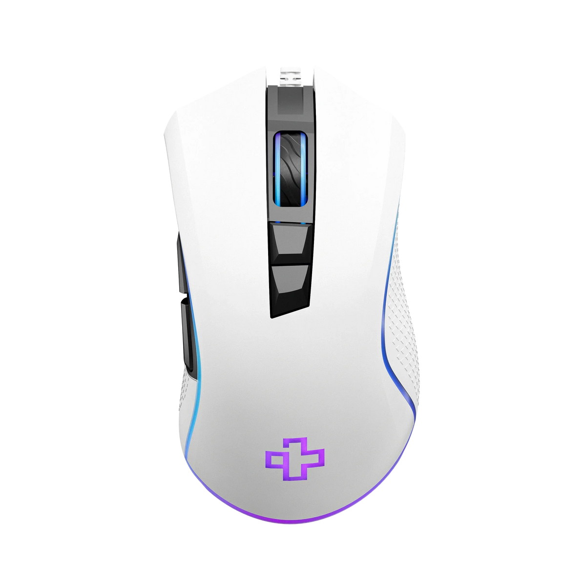 QwertyKey Forge White RGB gamer egér, 12 000 DPI, szoftverrel