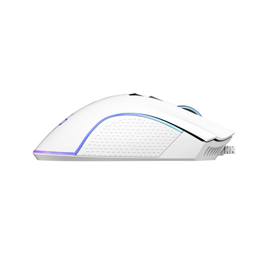 QwertyKey Forge White RGB gamer egér, 12 000 DPI, szoftverrel