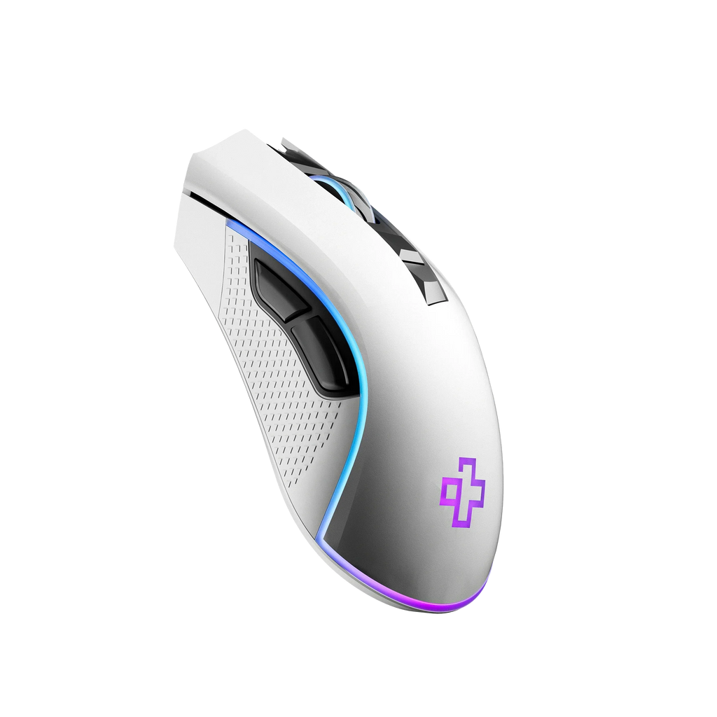 QwertyKey Forge White RGB gamer egér, 12 000 DPI, szoftverrel