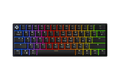 QwertyKey H61 Split Black – mechanikus gamer billentyűzet, hot-swap, Full RGB