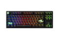 QwertyKey H87 Black – vezeték nélküli mechanikus gamer billentyűzet, hot-swap, Full RGB