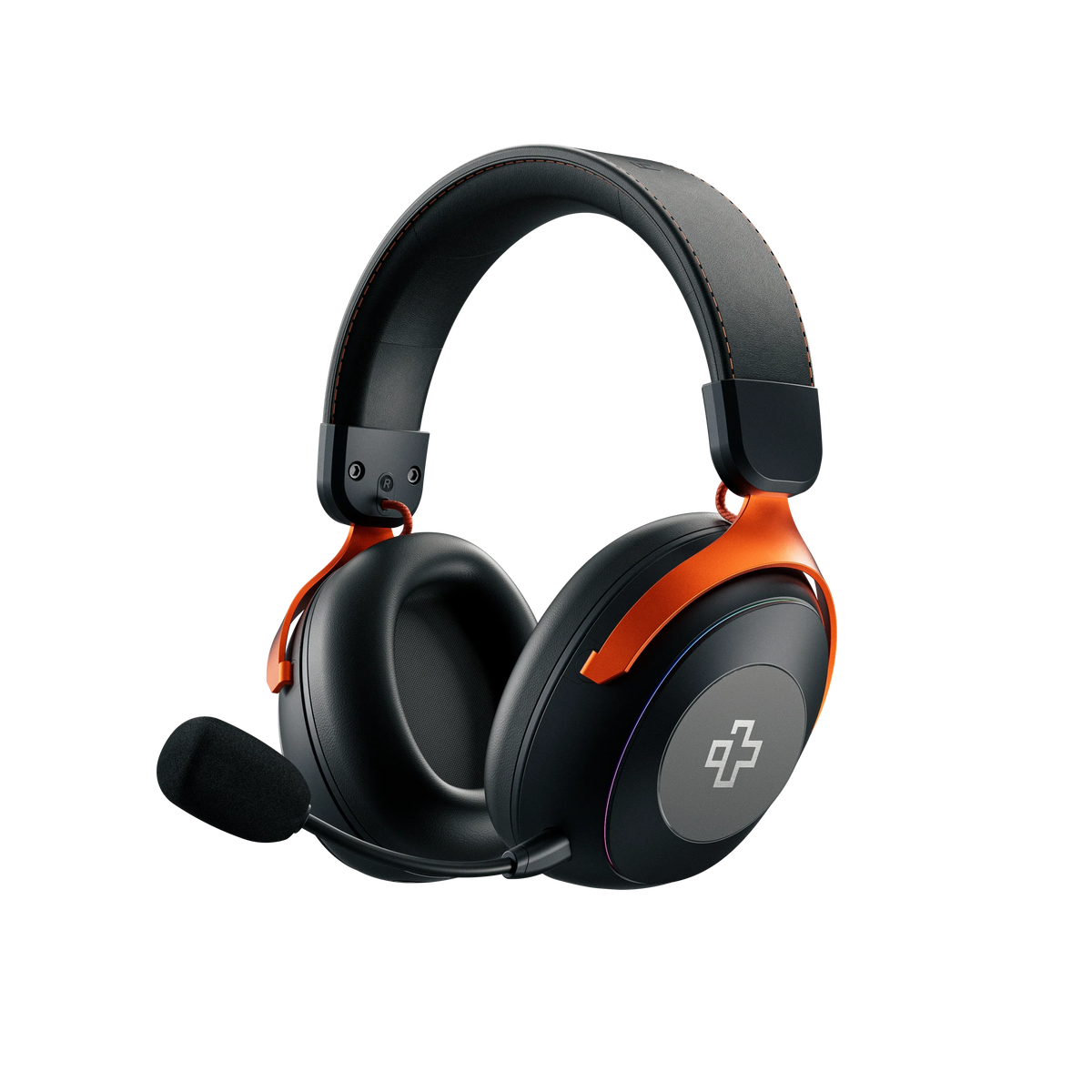 QwertyKey Pulse vezeték nélküli gamer headset, háromféle csatlakozás, RGB, szoftver, mikrofon AI zajszűréssel