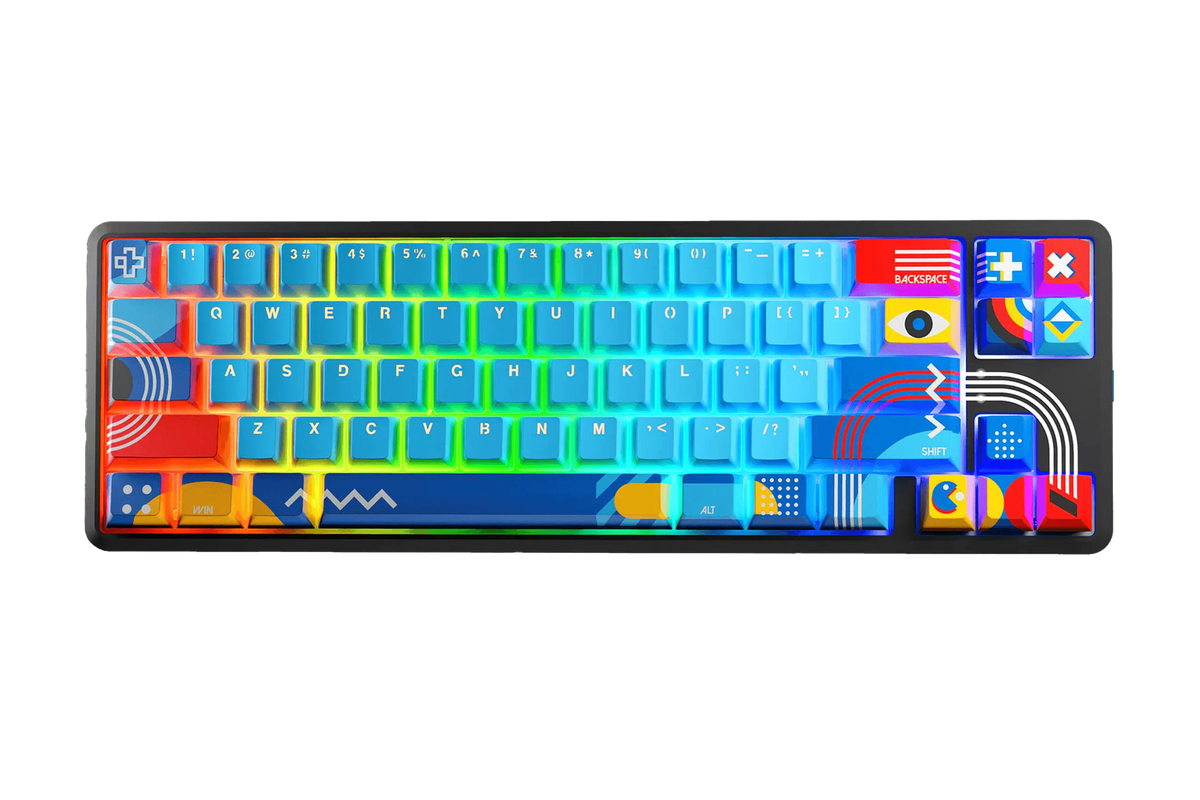 QwertyKey65 Metric – mechanikus gamer billentyűzet, hot-swap, Full RGB