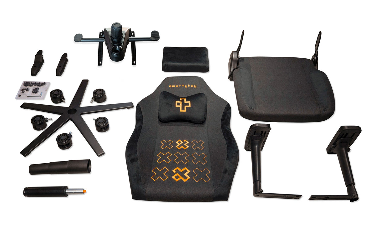 QwertyKey – QK/CTRL fekete gamer szék