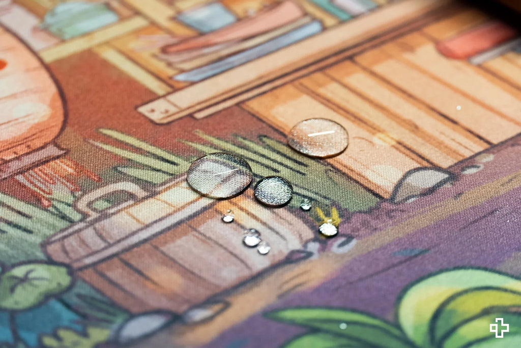 QwertyKey Ramen gamer asztali egérpad, vízálló, varrott szélek, 4 mm, csúszásmentes gumitalp