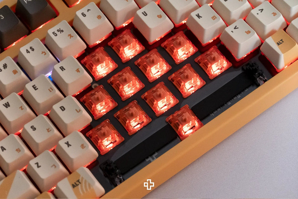 QwertyKey75 Ramen – vezeték nélküli mechanikus gamer billentyűzet, hot-swap, Full RGB, gasket mount