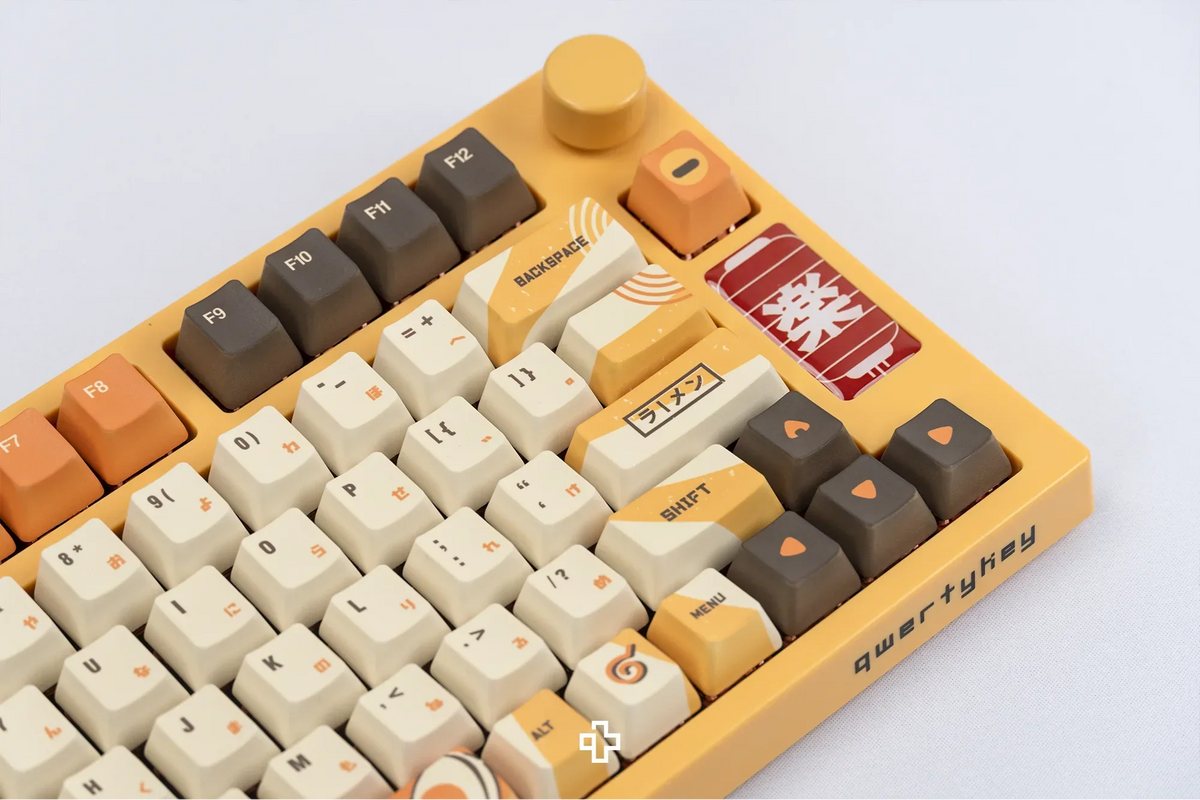QwertyKey75 Ramen – vezeték nélküli mechanikus gamer billentyűzet, hot-swap, Full RGB, gasket mount