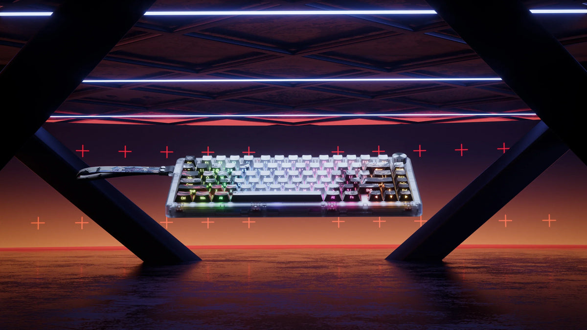 QwertyKey75 HE Striker – mágneses Hall Effect gamer billentyűzet, Rapid Trigger, Snap Tap, Full RGB