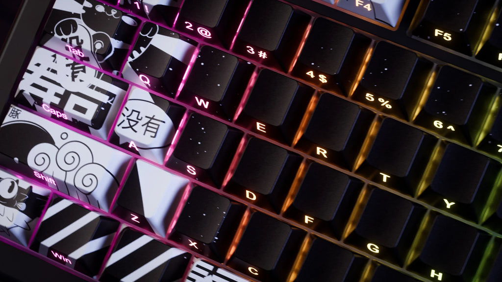QwertyKey75 HE Momo – mágneses Hall Effect gamer billentyűzet, Rapid Trigger, Snap Tap, Full RGB