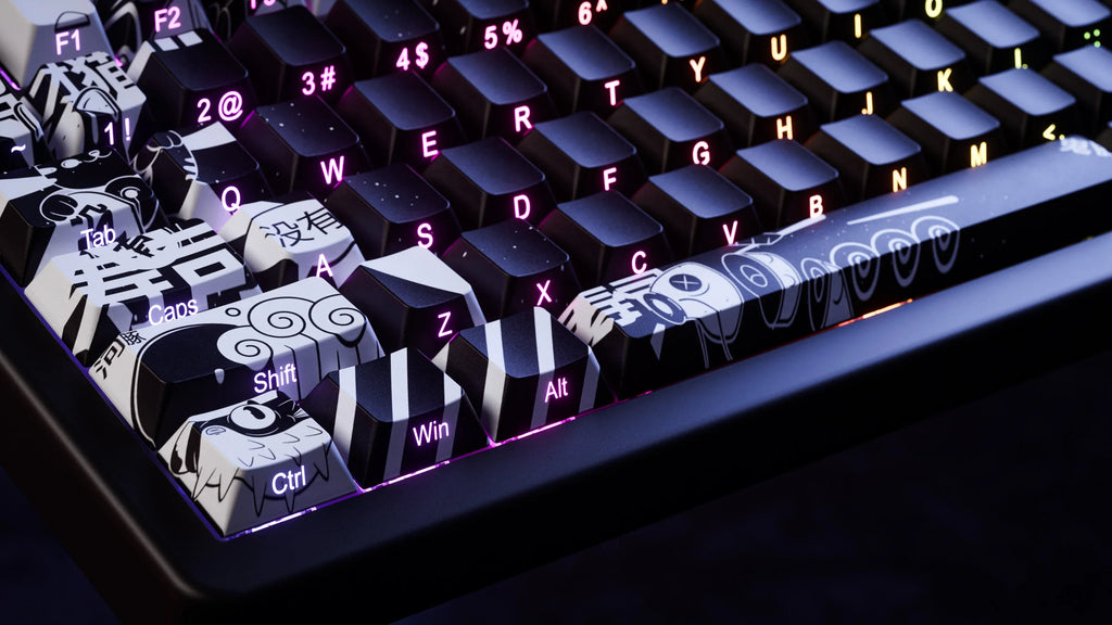 QwertyKey75 HE Momo – mágneses Hall Effect gamer billentyűzet, Rapid Trigger, Snap Tap, Full RGB