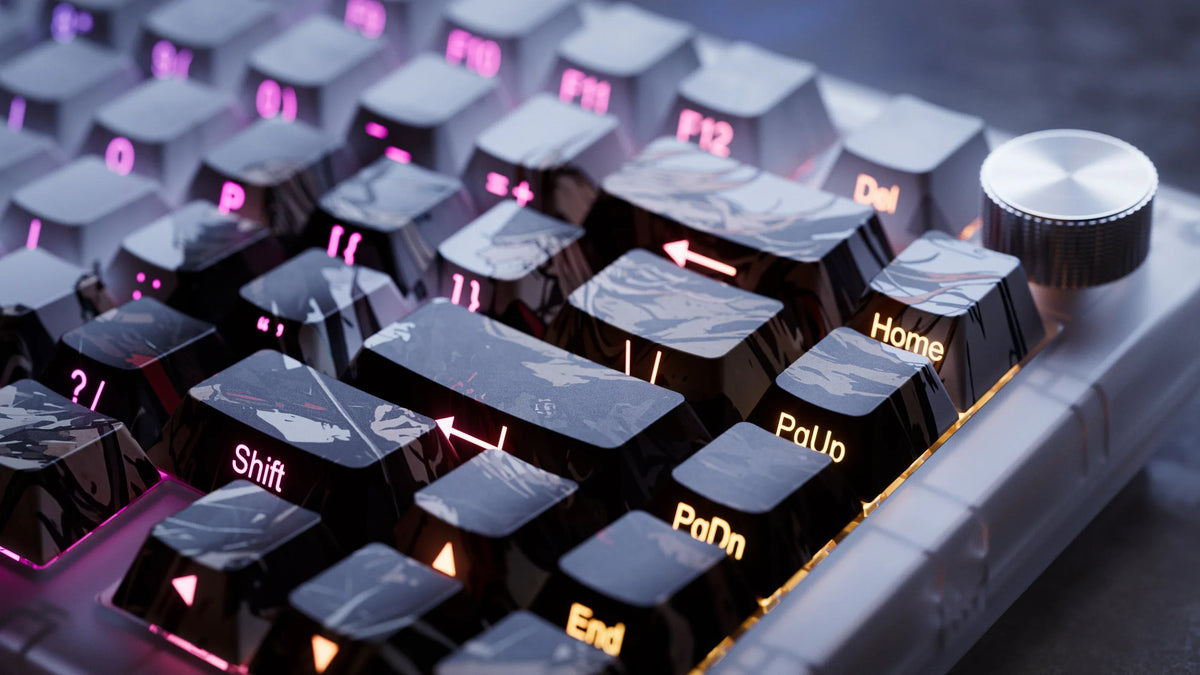 QwertyKey75 HE Striker – mágneses Hall Effect gamer billentyűzet, Rapid Trigger, Snap Tap, Full RGB