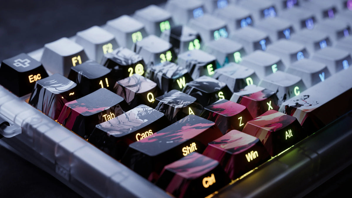 QwertyKey75 HE Striker – mágneses Hall Effect gamer billentyűzet, Rapid Trigger, Snap Tap, Full RGB