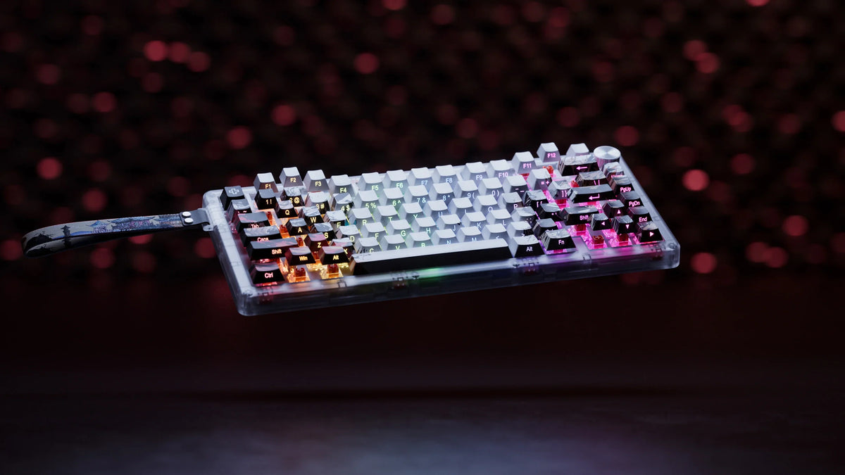 QwertyKey75 HE Striker – mágneses Hall Effect gamer billentyűzet, Rapid Trigger, Snap Tap, Full RGB