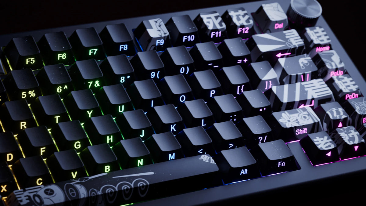 QwertyKey75 HE Momo – mágneses Hall Effect gamer billentyűzet, Rapid Trigger, Snap Tap, Full RGB