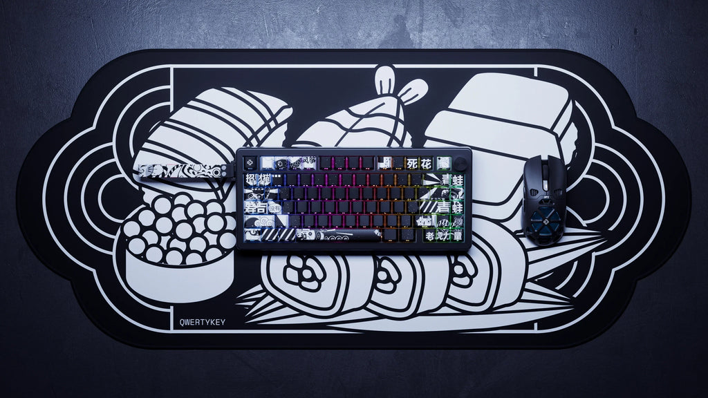 QwertyKey75 HE Momo – mágneses Hall Effect gamer billentyűzet, Rapid Trigger, Snap Tap, Full RGB