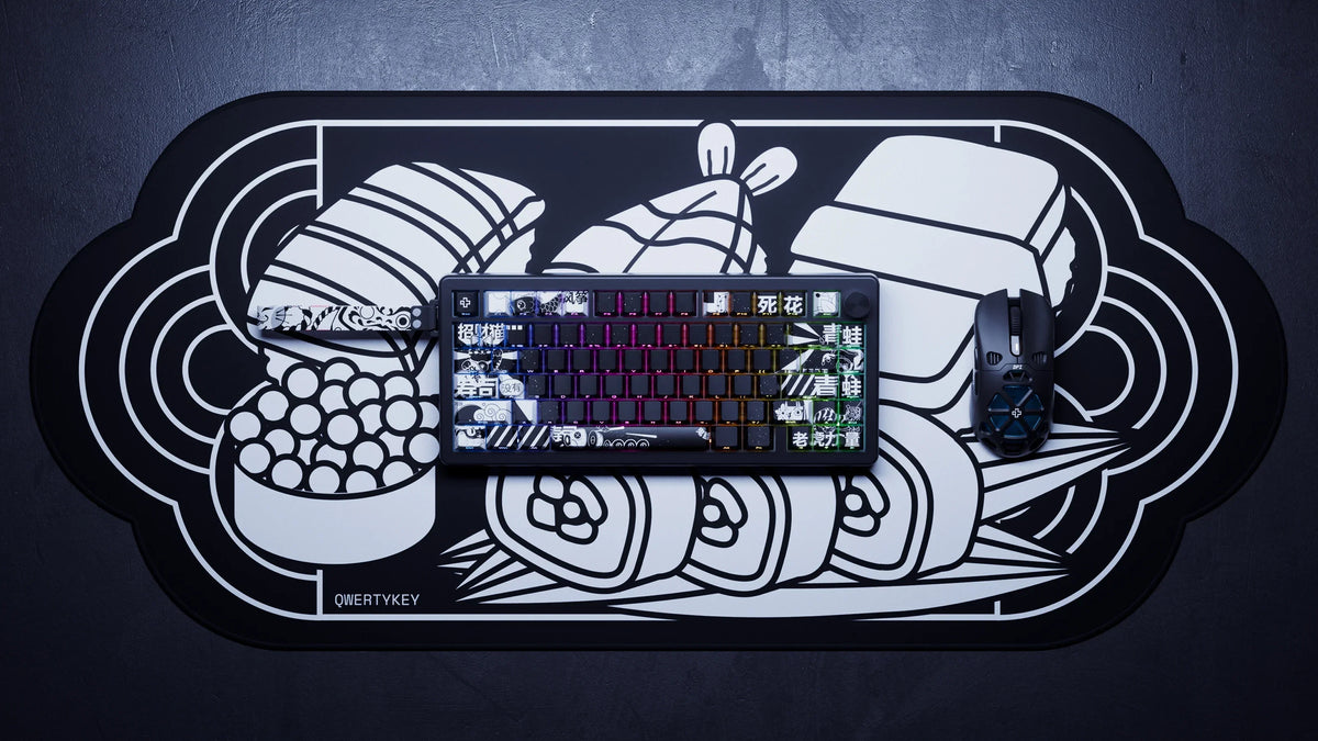 QwertyKey75 HE Momo – mágneses Hall Effect gamer billentyűzet, Rapid Trigger, Snap Tap, Full RGB