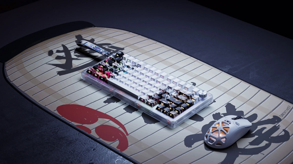 QwertyKey75 HE Striker – mágneses Hall Effect gamer billentyűzet, Rapid Trigger, Snap Tap, Full RGB