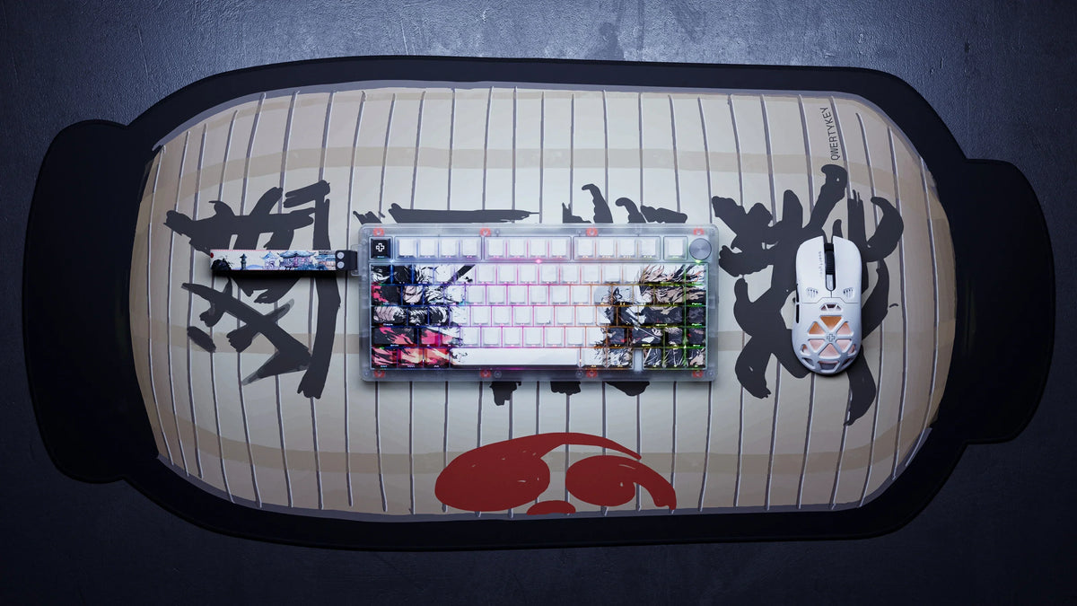 QwertyKey75 HE Striker – mágneses Hall Effect gamer billentyűzet, Rapid Trigger, Snap Tap, Full RGB