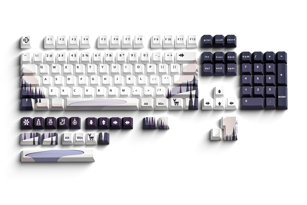 QwertyKey Winter Blast 2025 keycap szett