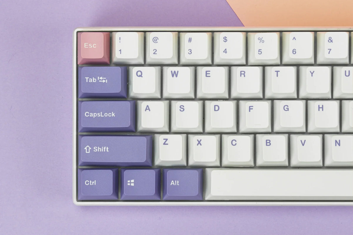 QwertyKey Violet PBT double-shot OEM profilú keycap szett