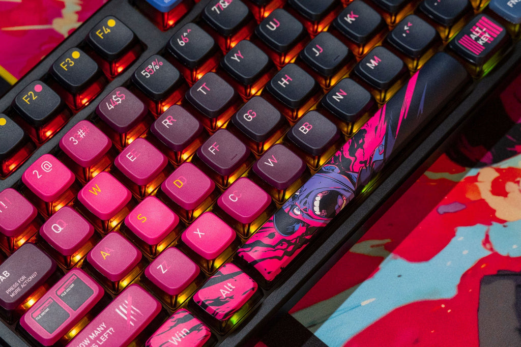 QwertyKey80 War – vezeték nélküli mechanikus gamer billentyűzet kijelzővel, hot-swap, Full RGB, QMK/VIA, gasket mount