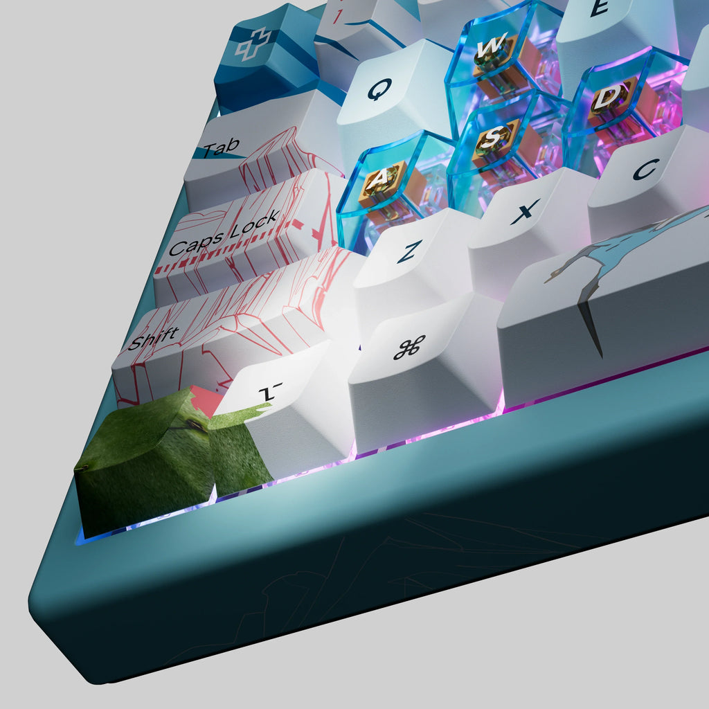QwertyKey61 PRO Western – vezeték nélküli mechanikus gamer billentyűzet, hot-swap, Full RGB