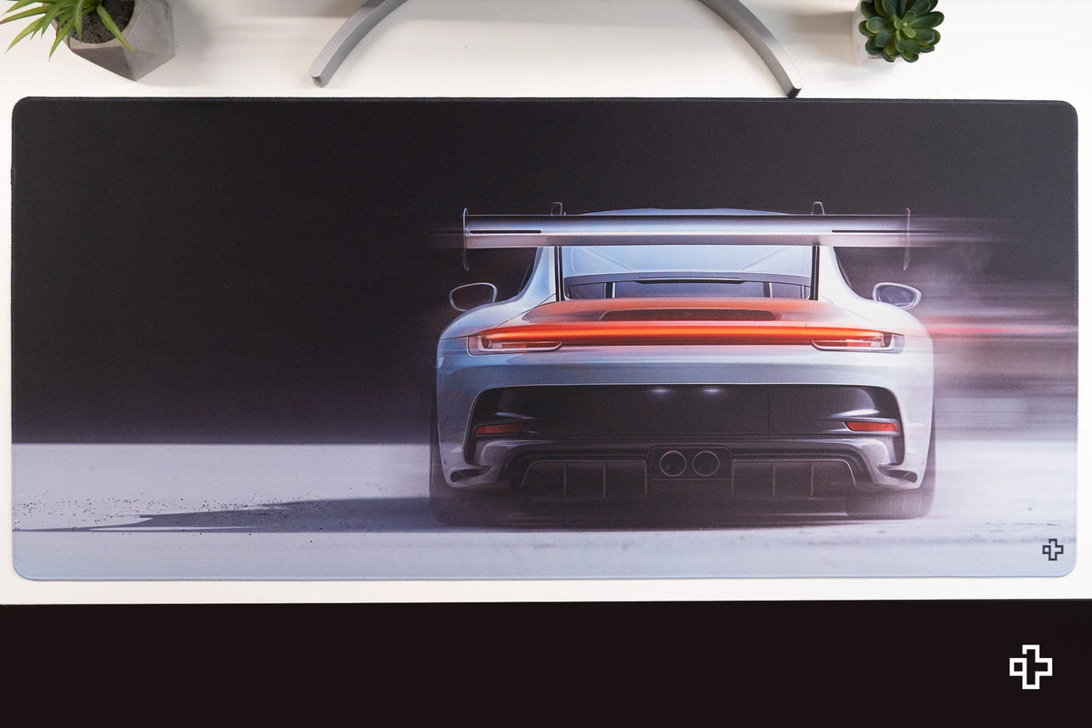 QwertyKey Car GT gamer asztali egérpad, vízálló, varrott szélek, 4 mm, csúszásmentes gumitalp