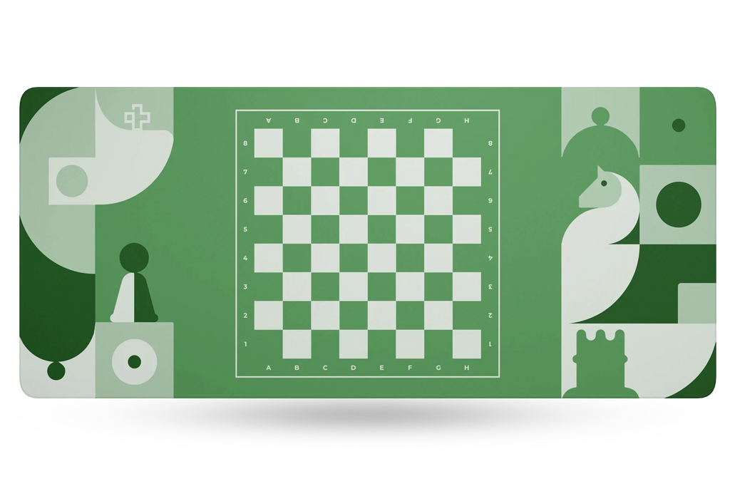 QwertyKey Chess gamer asztali egérpad, vízálló, varrott szélek, 4 mm, csúszásmentes gumitalp