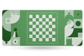 QwertyKey Chess gamer asztali egérpad, vízálló, varrott szélek, 4 mm, csúszásmentes gumitalp