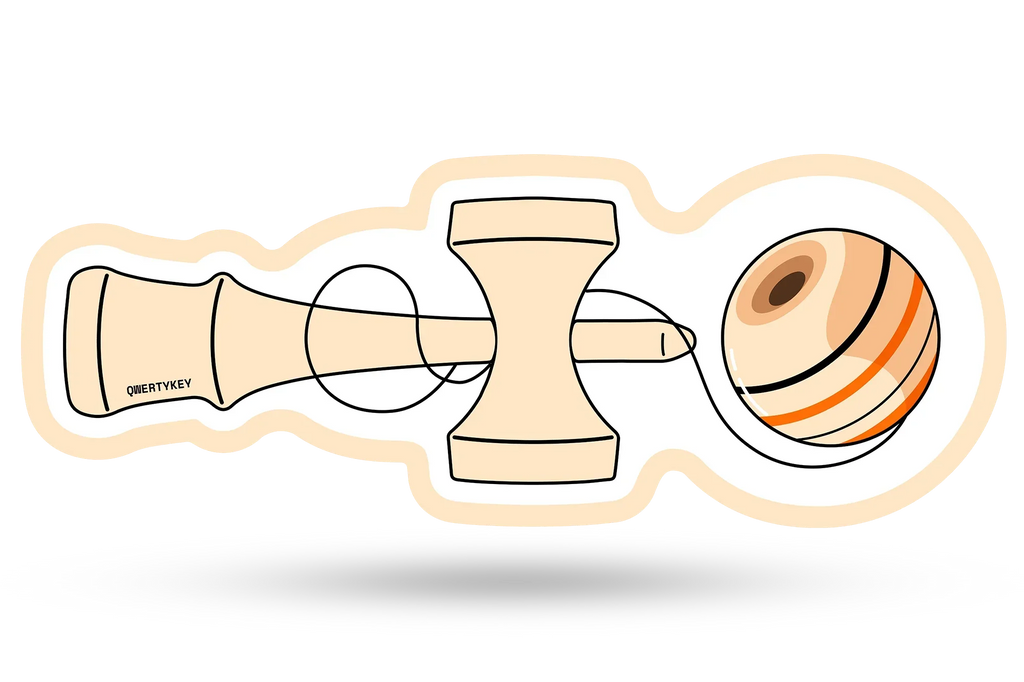 QwertyKey Kendama gamer asztali egérpad, vízálló, varrott szélek, 4 mm, csúszásmentes gumitalp