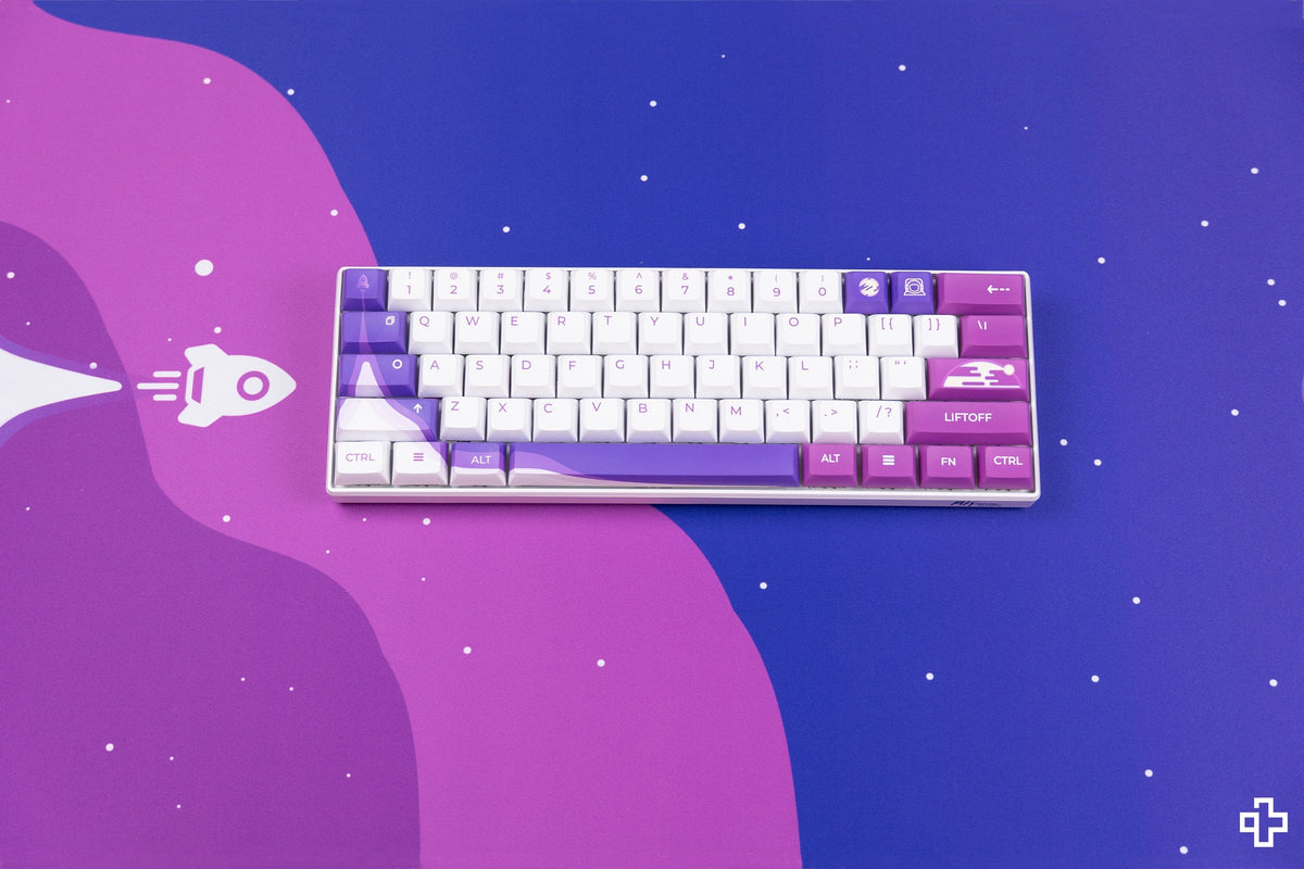 QwertyKey LiftOff gamer asztali egérpad, vízálló, varrott szélek, 4 mm, csúszásmentes gumitalp