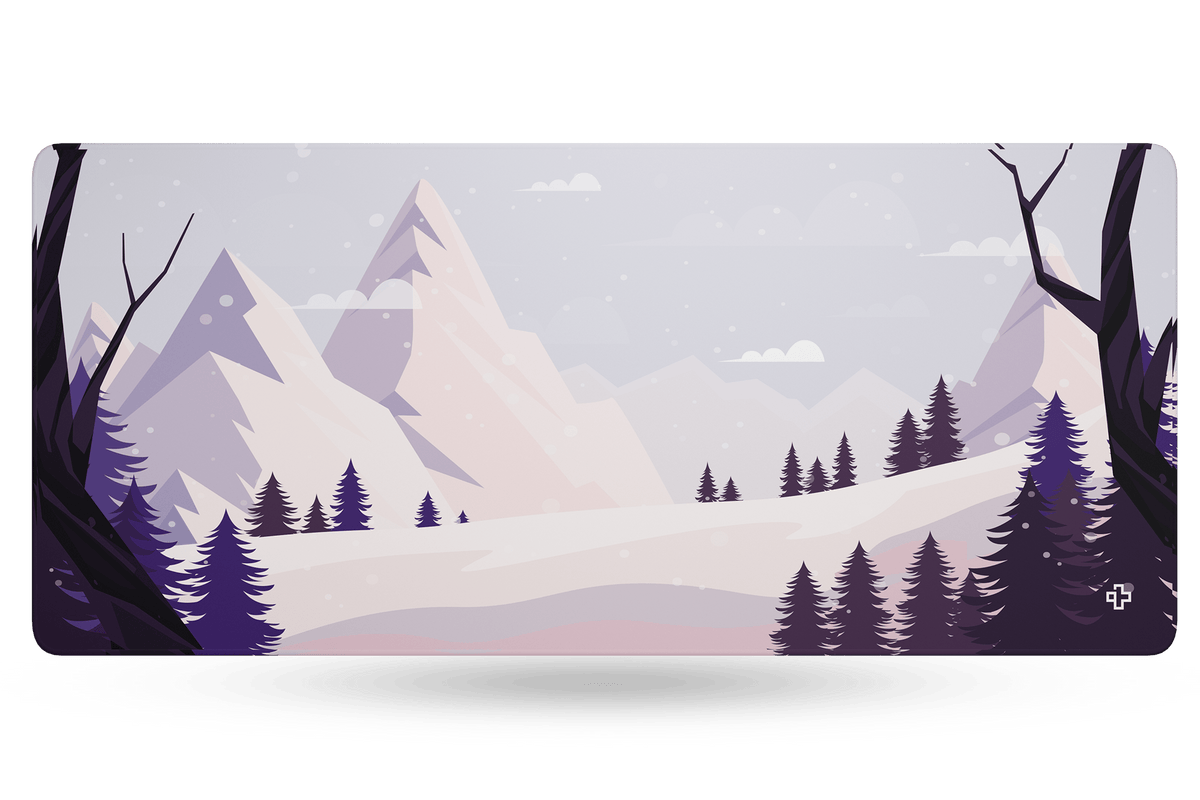 QwertyKey Winter Blast gamer asztali egérpad, vízálló, varrott szélek, 4 mm, csúszásmentes gumitalp