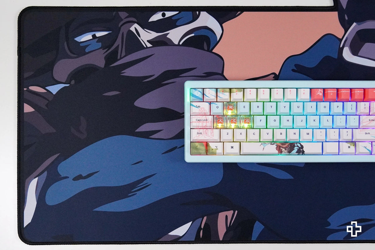 QwertyKey Western gamer asztali egérpad, vízálló, varrott szélek, 4 mm, csúszásmentes gumitalp