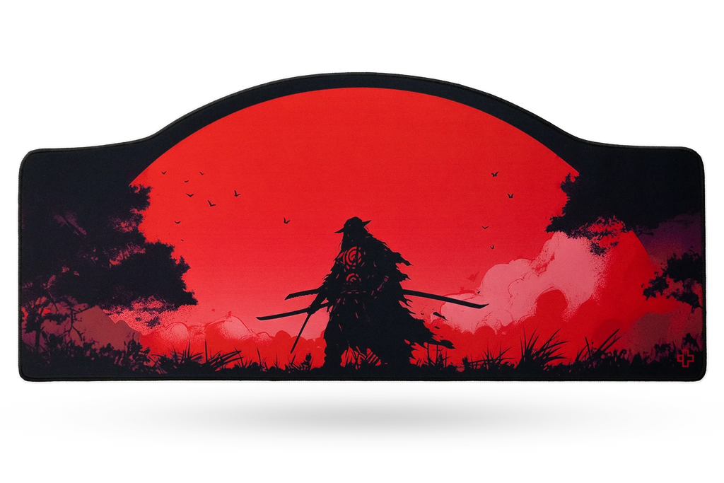 QwertyKey Samurai gamer asztali egérpad, vízálló, varrott szélek, 4 mm, csúszásmentes gumitalp