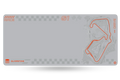 QwertyKey Formula Silver Circuit gamer asztali egérpad, vízálló, varrott szélek, 4 mm, csúszásmentes gumitalp