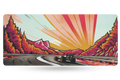 QwertyKey Formula Sunset gamer asztali egérpad, vízálló, varrott szélek, 4 mm, csúszásmentes gumitalp