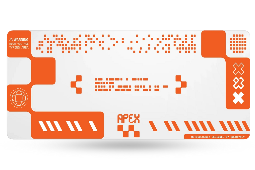 QwertyKey Apex gamer asztali egérpad, vízálló, varrott szélek, 4 mm, csúszásmentes gumitalp