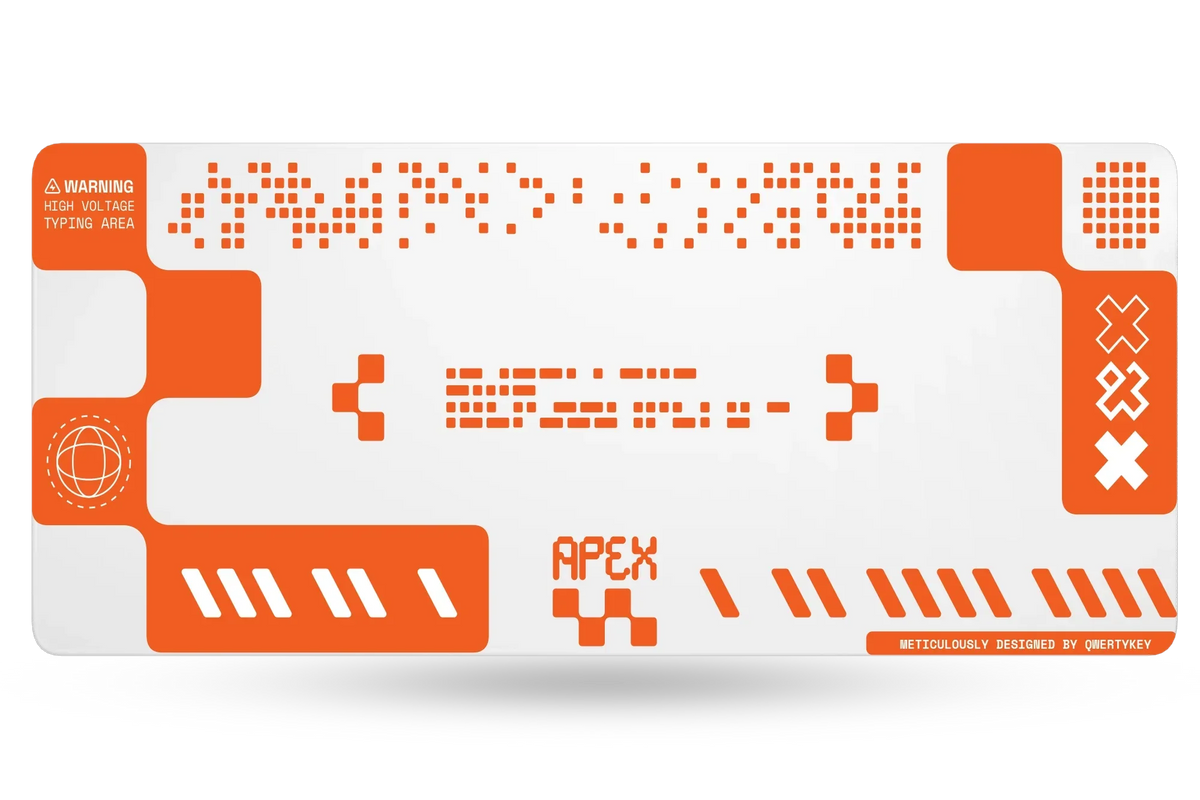 QwertyKey Apex gamer asztali egérpad, vízálló, varrott szélek, 4 mm, csúszásmentes gumitalp